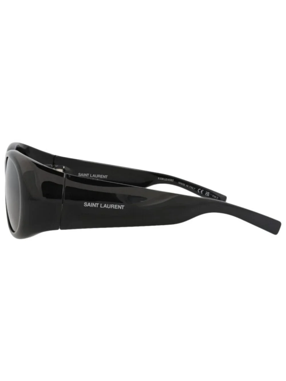 New Saint Laurent Women's Sunglasses Round Oval Bio Injection Frame Black Black